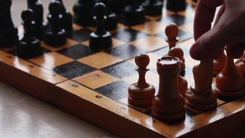 Chess game Stock Footage 85186611