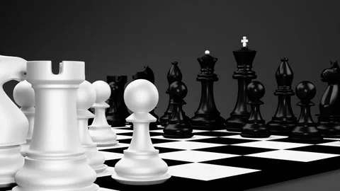Chess in the game Stock Footage 146111341