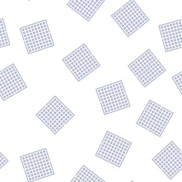 Chess game glyph seamless pattern Stock Illustration