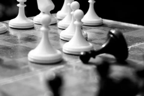 Chess game hobby background Stock Photos