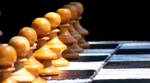 Chess Game Opening Move Vídeo Stock 8508524