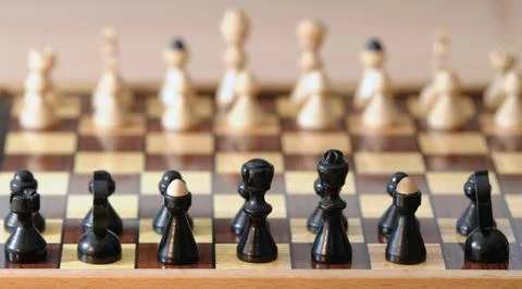 Chess game Stockfoto's