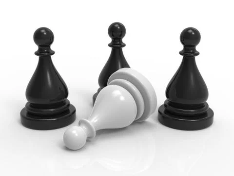 Chess Game Pieces Stock Illustration