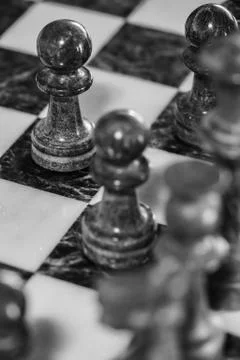 Chess Game Pieces Stock Photos