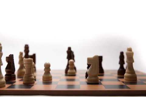 Chess game in progress Fotos de archivo