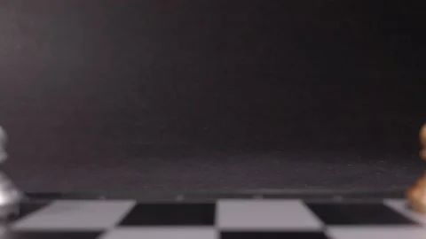 Chess game with selective focus Stock Footage 157152450