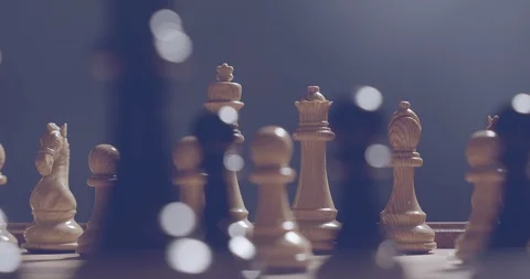 Chess Game Strategy and Logical Thinking Concept 스톡 동영상 108861898