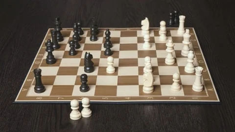 Chess game time lapse Stock Footage 233927978