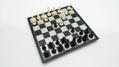 Chess game top view Video stock 100875561
