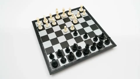 Chess game top view Stock Footage 100875918