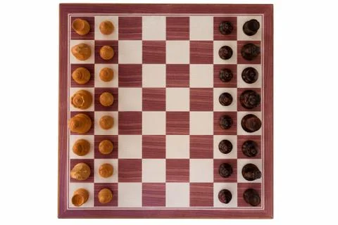 Chess game top view Stock Photos
