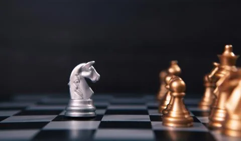 Chess game on a white background Stock Photos