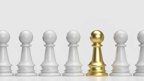 The chess for hr or  human resources concept 3d rendering. Stock Illustration