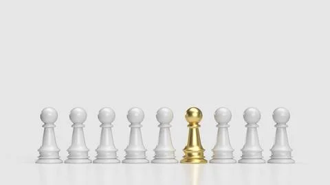 The chess for hr or  human resources concept 3d rendering. Stock Illustration