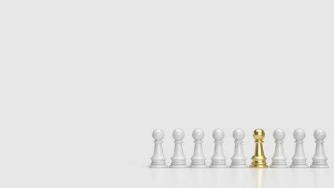 The chess for hr or  human resources concept 3d rendering. Stock Illustration