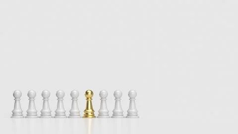 The chess for hr or  human resources concept 3d rendering. Stock Illustration