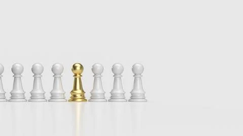 The chess for hr or  human resources concept 3d rendering. Stock Illustration