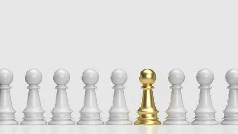The chess for hr or  human resources concept 3d rendering. Stock Illustration