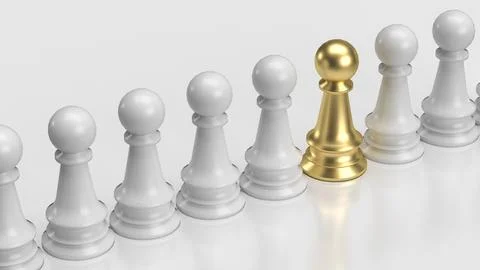 The chess for hr or  human resources concept 3d rendering. Stock Illustration
