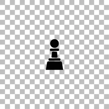 Chess icon flat Stock Illustration