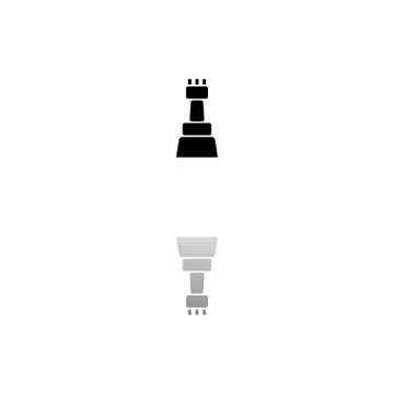 Chess icon flat Stock Illustration