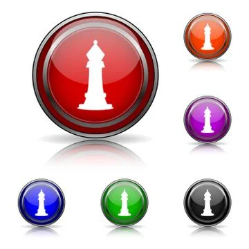 Chess icon Illustrazione stock