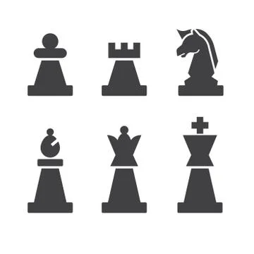 Chess icon Stock Illustration
