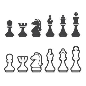 Chess icon Stock Illustration