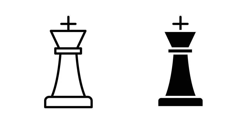 Chess icon Illustration set. Vector Eps10 for apps Stock Illustration