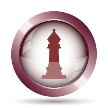 Chess icon. Internet button on white background.. Stock Illustration