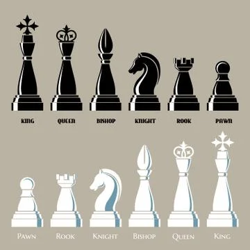 Chess Icon Set Stock Illustration