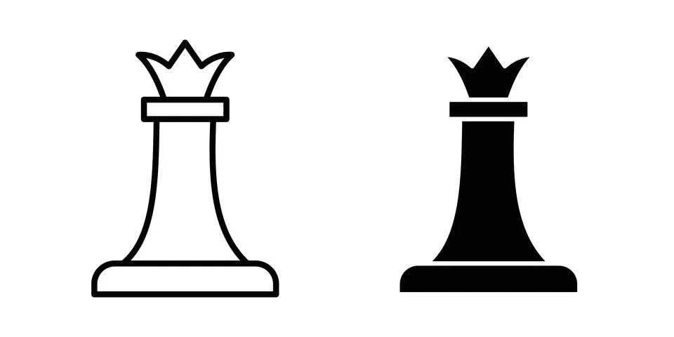 Chess icon vector editable eps10 Stock Illustration