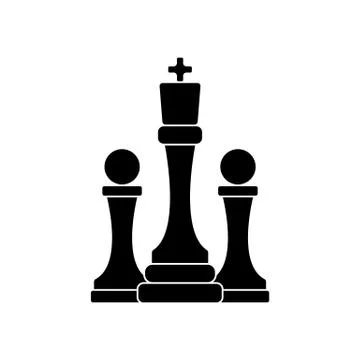 Chess icon vector illustration Stock Illustration