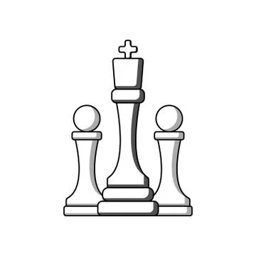 Chess icon vector illustration Stock Illustration