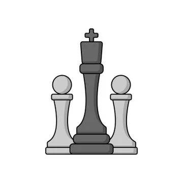 Chess icon vector illustration Stock Illustration