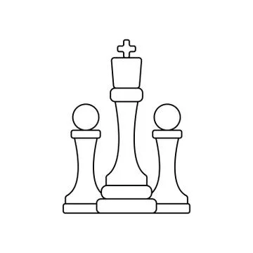 Chess icon vector illustration Stock Illustration