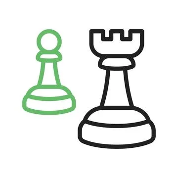 Chess icon vector image. Stock Illustration