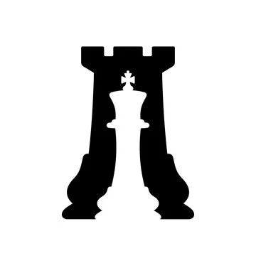 Chess king inside the Rook Stock-Illustration