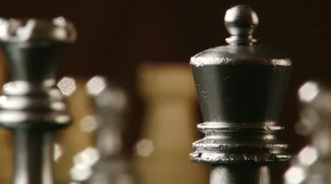 Chess, king queen rook Stock Footage 21105677