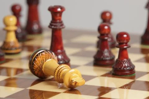 Chess king surrender Stock Photos