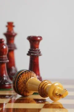 Chess King surrender Stock Photos