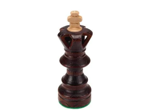 A chess king on a white background Stock Photos