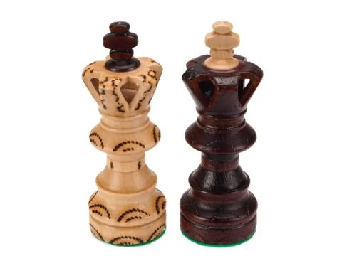 Chess kings on a white background Stock Photos