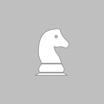 Chess knight computer symbol Illustrazione stock