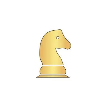 Chess knight computer symbol Stock Illustration
