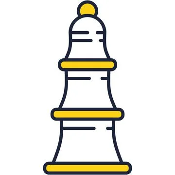 Chess knight figure vector icon strategic game Stock Illustration