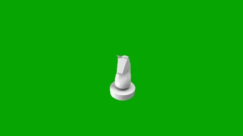 Chess Knight Green Screen Animation Loop 库存影片 339750473