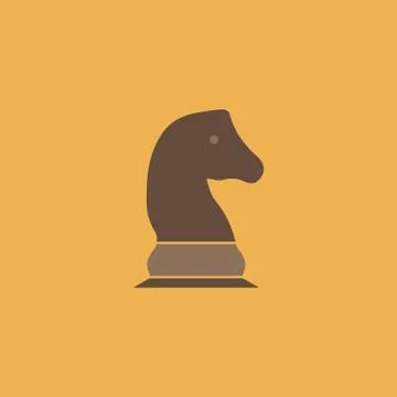 Chess knight icon Stock Illustration