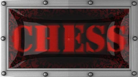 Chess on led Stock Footage 8684954