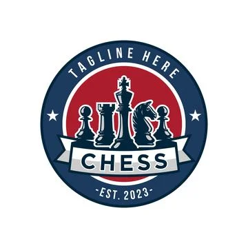 Chess logo vector illustration Stock Illustration